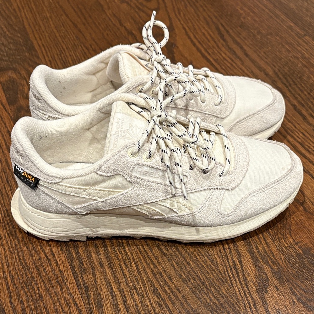 Reebok Classic Leather Cordura ‘White Stucco’ Cream Unisex Sneakers 23.3cm EU 35